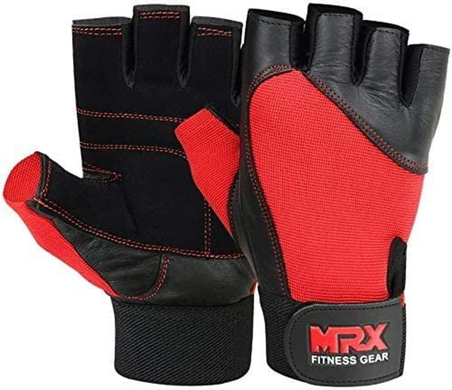 Weight Lifting Gloves Gym Training Bodybuilding Fitness Glove Workout Men & Women Red XXL
