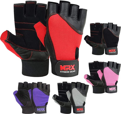 Weight Lifting Gloves Gym Training Bodybuilding Fitness Glove Workout Men & Women Red XXL