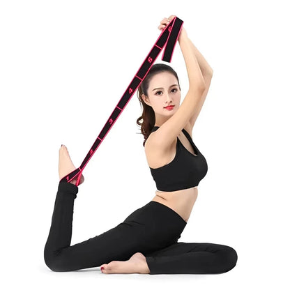 8 Section Style Dance Yoga Stretching Belt Pilates Fitness Tension Digital Elasticity Latin Elastic Stretch Resistance Band