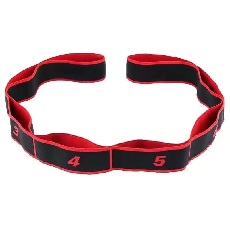8 Section Style Dance Yoga Stretching Belt Pilates Fitness Tension Digital Elasticity Latin Elastic Stretch Resistance Band